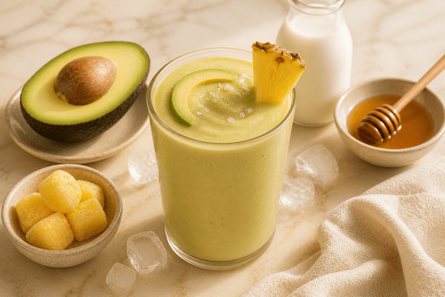 Avocado Pineapple Smoothie